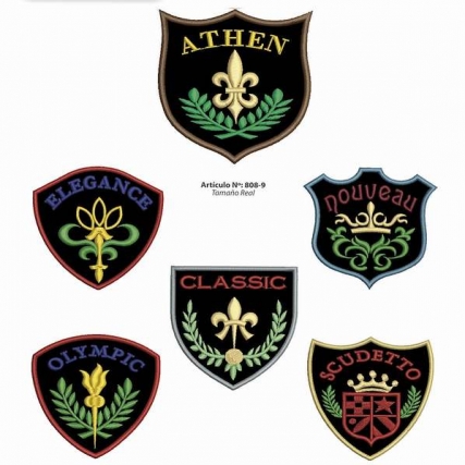 Aplicacion escudo medieval batista x 4 