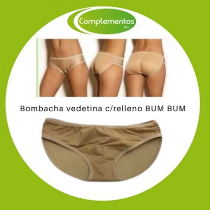 Bombacha vedetina c/relleno bum bum x un