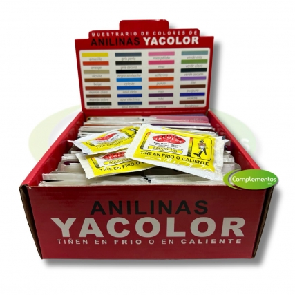 Anilina yacolor caja exhibidor x 60 unid