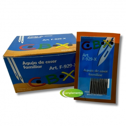 Aguja de maquina fliar pta bolita xsobre