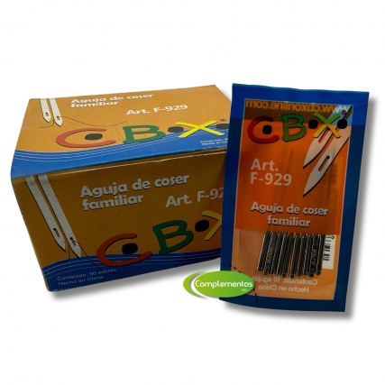 Aguja de maquina fliar x unid