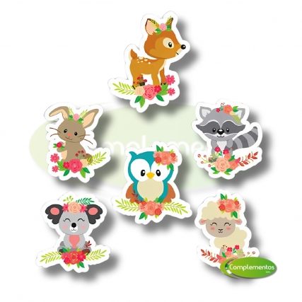 Aplicacion animales d/bosque gde x 6 uni