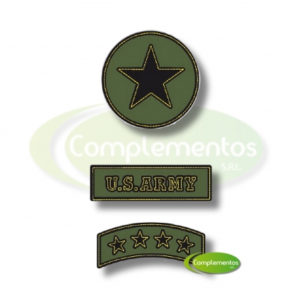 Aplicacion bord.insignia militar x 4 un