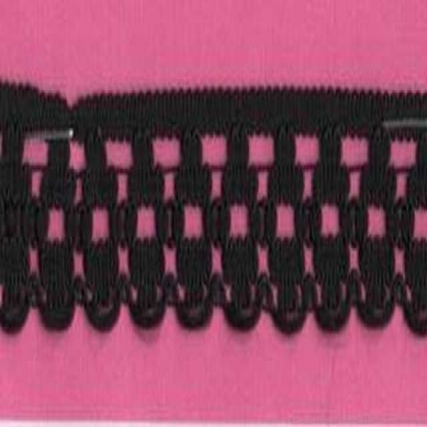 Puntilla de nylon negra 2cm x 10mts