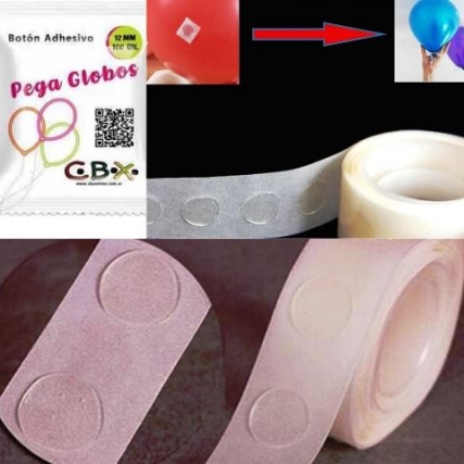 Boton pega globo 12 mm 100 uni x 10 blis